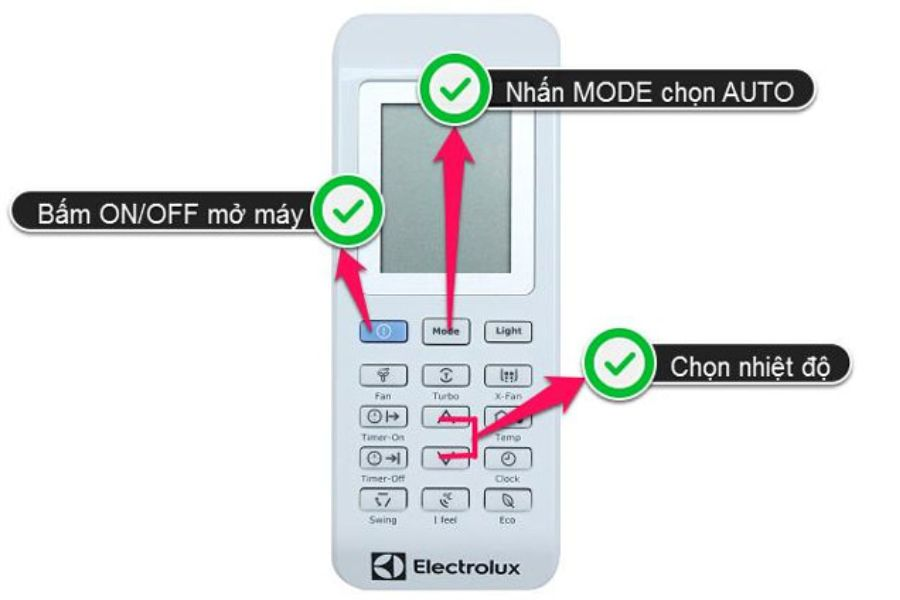 Cách sử dụng chế độ Auto ở điều hòa