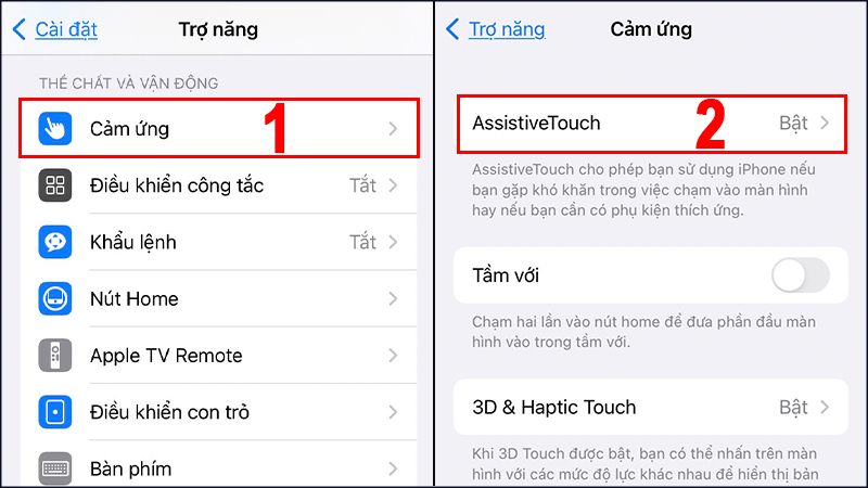 Cách tắt màn hình iPhone bằng nút Home ảo