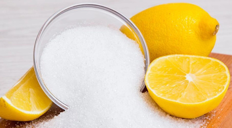Dùng bột axit Citric
