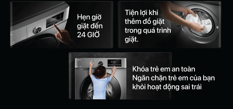 Khóa trẻ em, hẹn giờ đến 24 tiếng