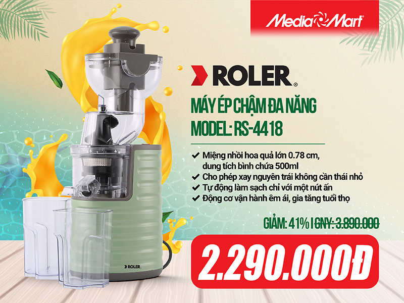 Máy ép chậm đa năng Roler RS-4418