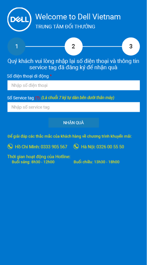 CÁCH THỨC NHẬN QUÀ: