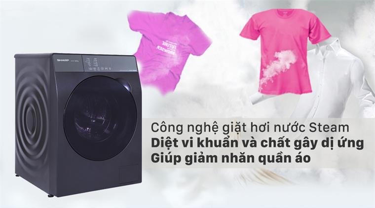 Chế độ giặt hơi nước Steam