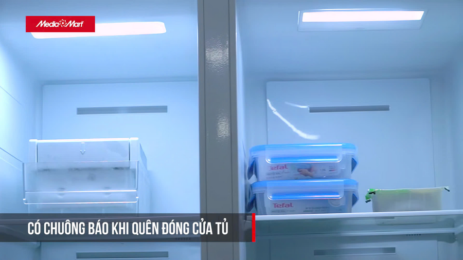 Có chuông báo khi quên đóng cửa tủ