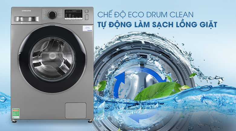 Công nghệ Eco Drum Clean làm sạch lồng giặt tự động