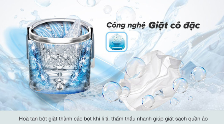 Công nghệ giặt cô đặc bằng bọt khí