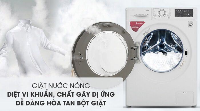 Giặt nước nóng diệt khuẩn, loại bỏ vết bẩn cứng đầu