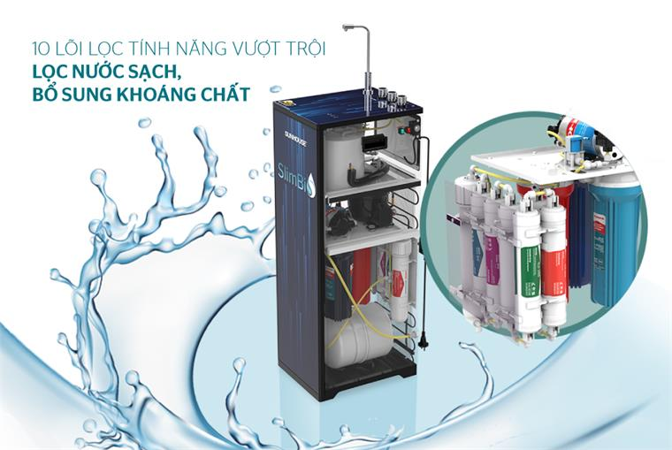 Hệ thống nhiều lõi lọc với những công năng khác nhau