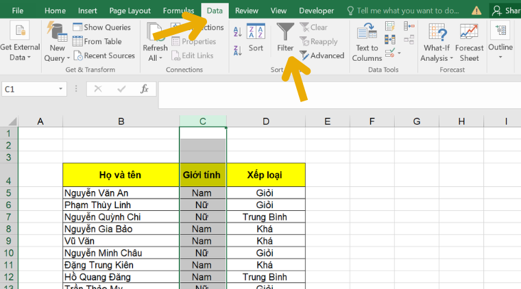 Hướng dẫn cách khắc phục lỗi bộ lọc không filter được trong Excel