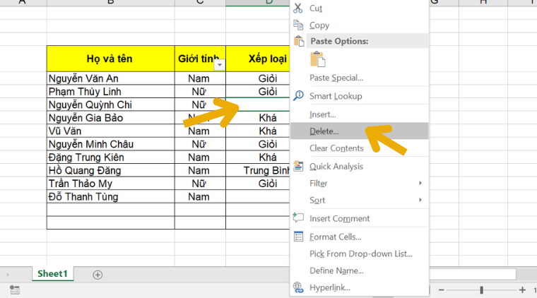 Hướng dẫn cách khắc phục lỗi bộ lọc không filter được trong Excel