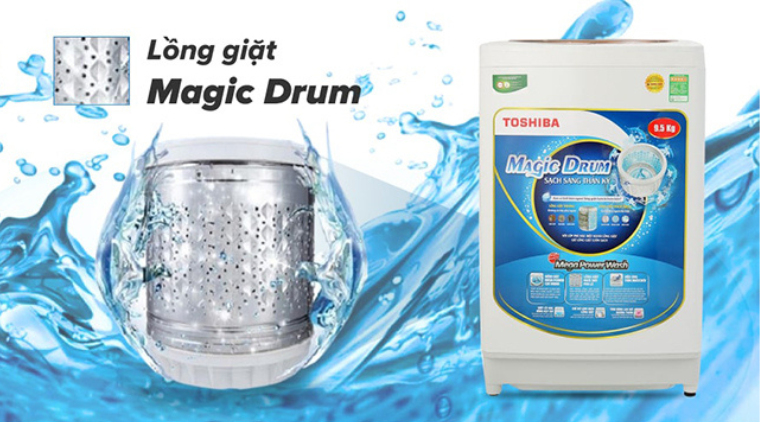 Lồng giặt Magic Drum và ngôi sao pha lê