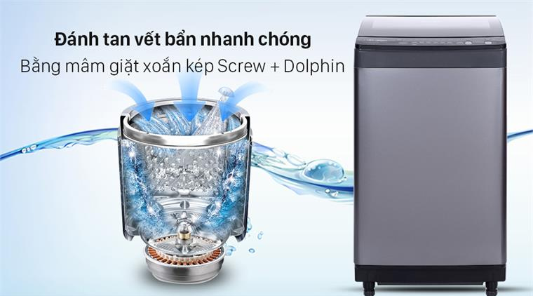 Mâm Giặt Kép Screw + Dolphin