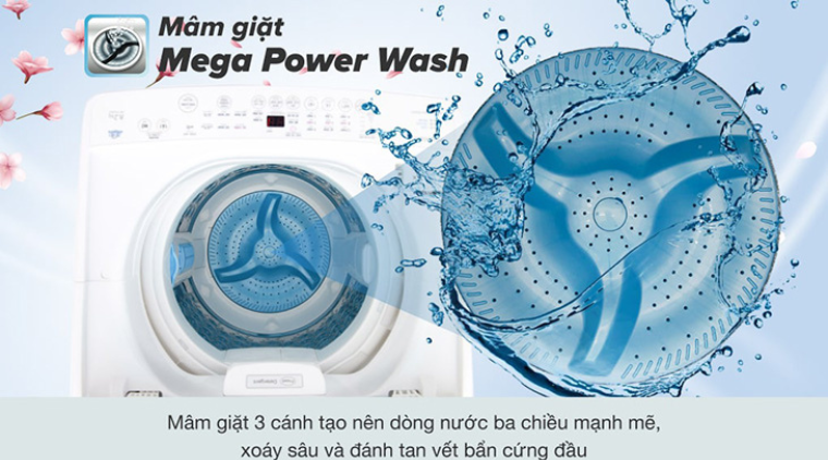 Mâm giặt Mega Power Wash