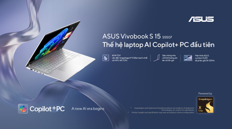 Một số điểm vượt trội trên laptop AI Copilot+ PC đầu tiên