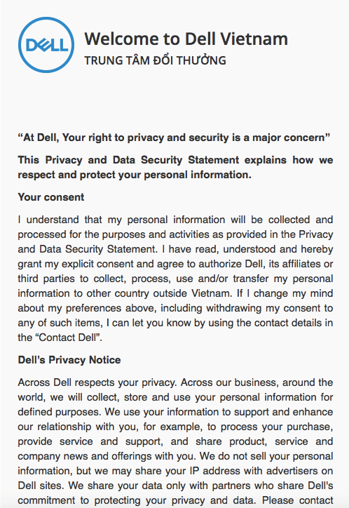 Thủ tục nhận quà – Thời gian nhận quà