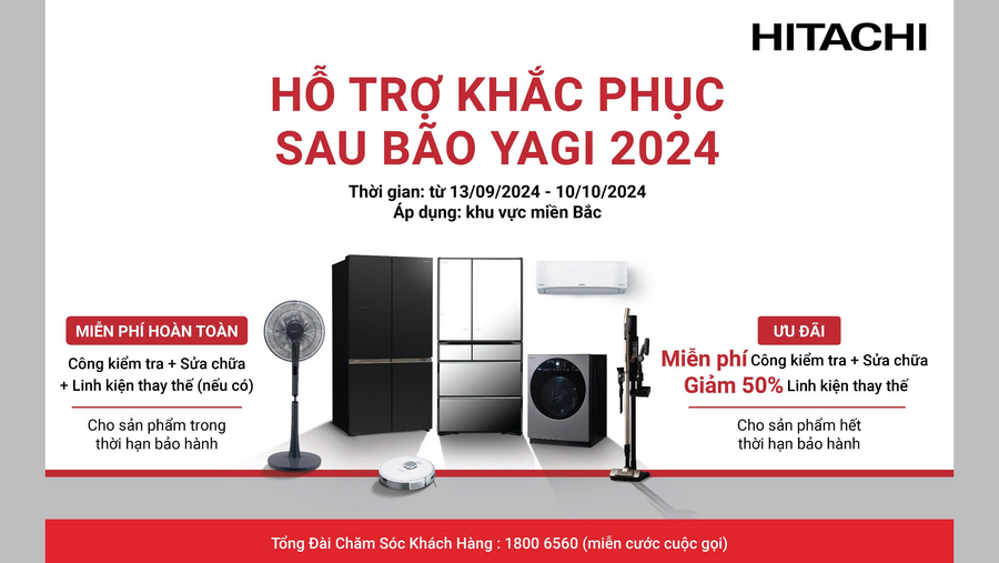 Chính sách bảo hành đặc biệt của Hitachi