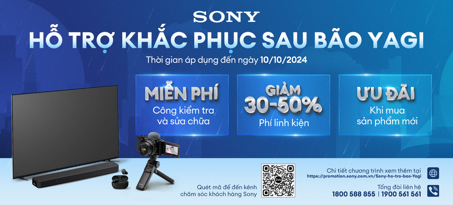 Chính sách bảo hành đặc biệt của Sony