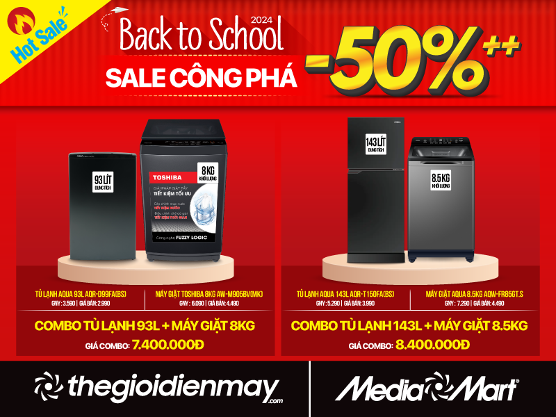 Hưởng ứng Back to school, MediaMart sale sốc đến 50% hàng chục nghìn mặt hàng hot