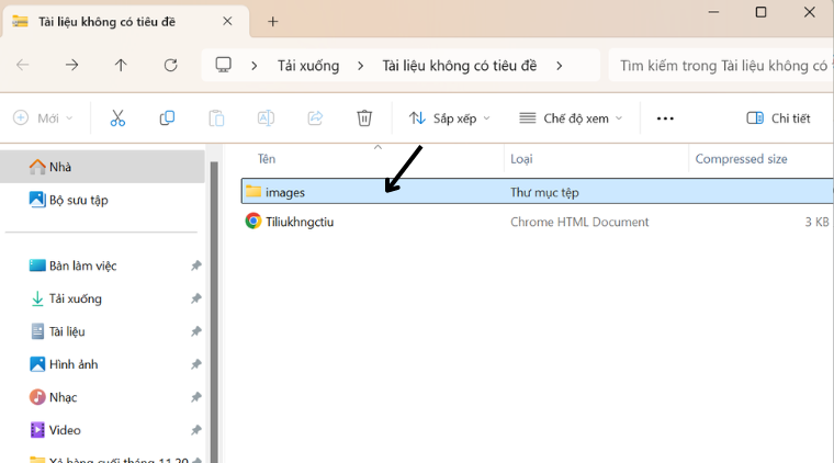 Tải ảnh từ Google Docs bằng Web Page