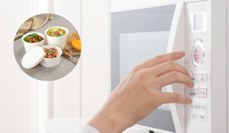Các dấu hiệu nhận biết loại hộp giấy dùng được cho lò vi sóng