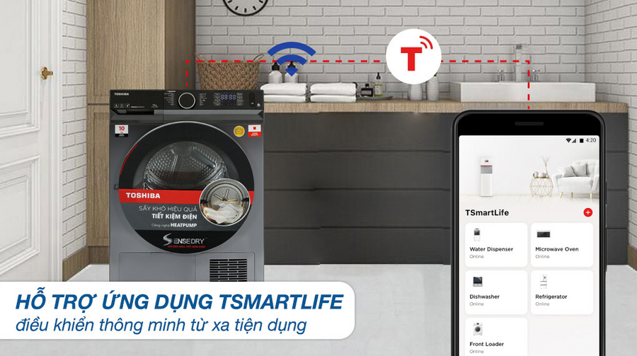 Điều khiển qua ứng dụng TSmartLife