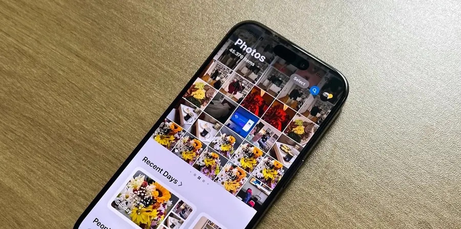 Dùng bộ sưu tập ảnh mới