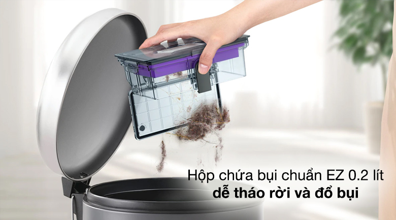 Dung tích hộp chứa bụi, dung lượng pin lớn