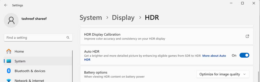 Hướng dẫn cách bật HDR và AutoHDR trên Windows 11