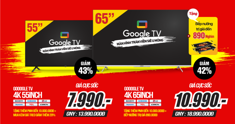 Nóng cùng AFF Cup, TV sale sập sàn đến 70%