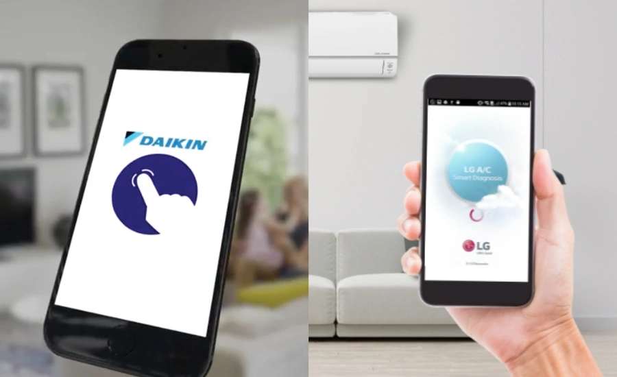 Cả Daikin và LG hiện đều hỗ trợ kết nối và điều khiển qua điện thoại
