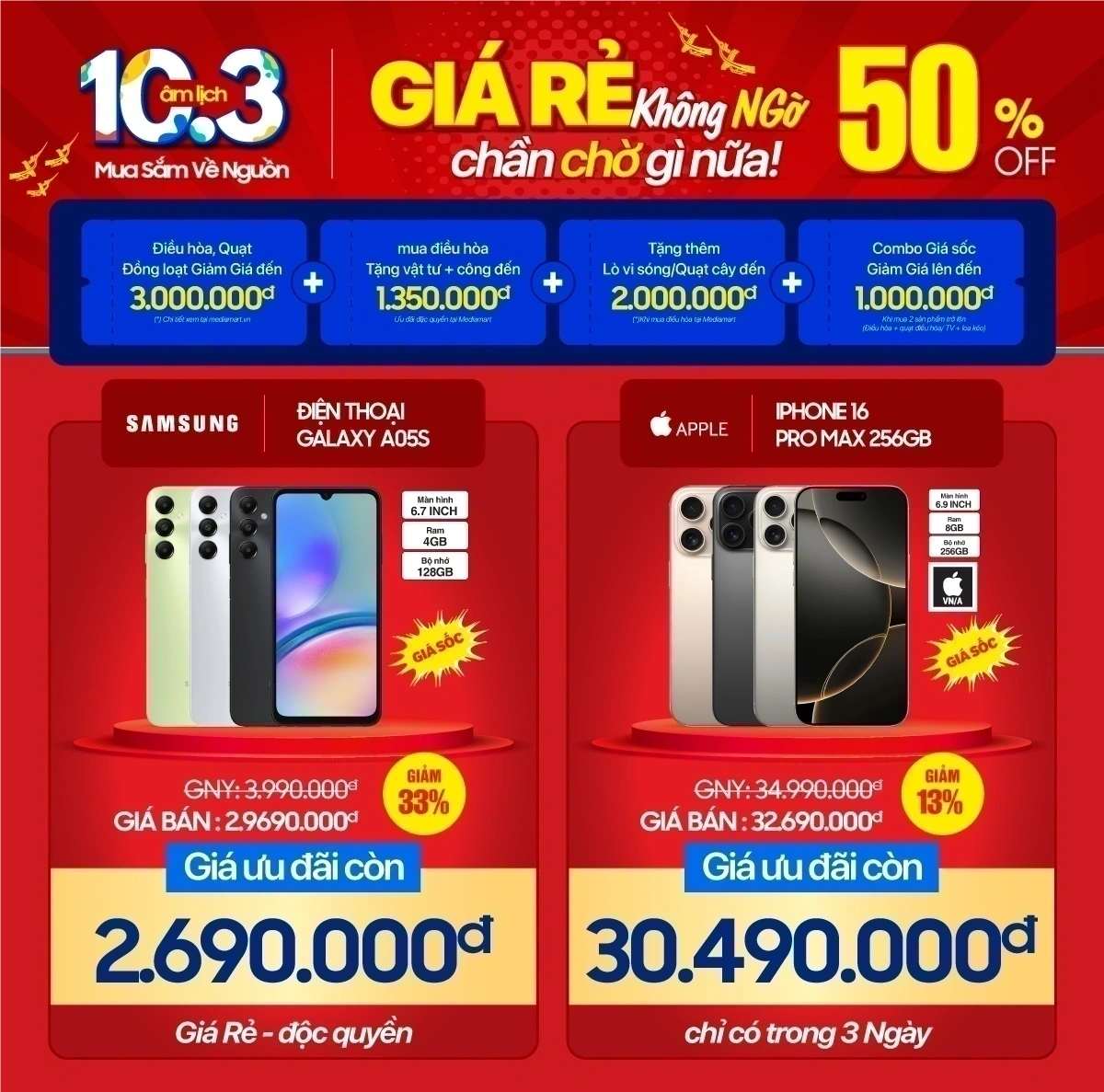 Deal đồ công nghệ giá hời dịp Giỗ Tổ Hùng Vương
