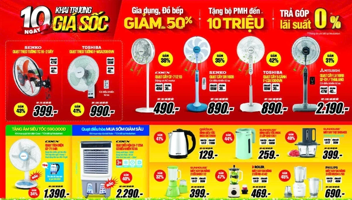 Mua Gia Dụng Giảm đến 50%