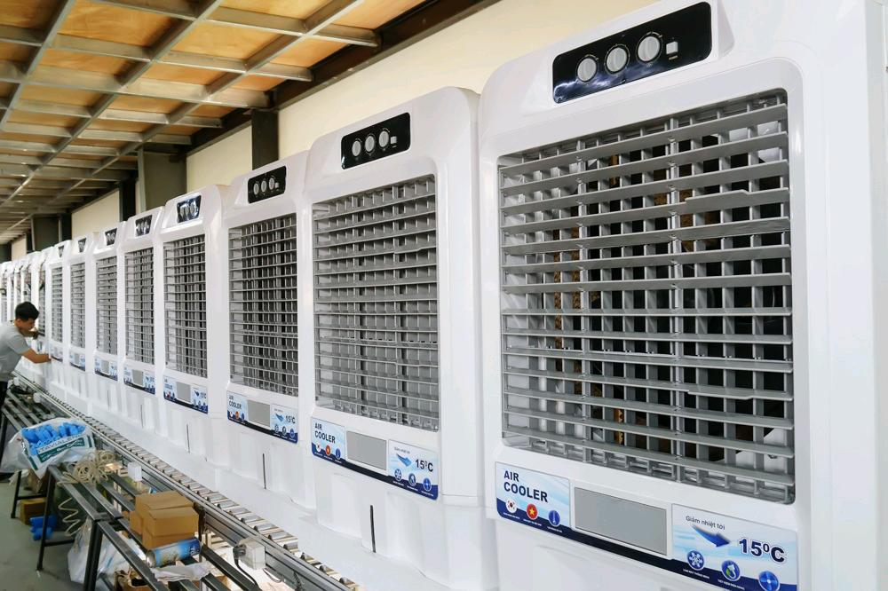 Quạt điều hòa, quạt hơi nước là giải pháp làm mát hiệu quả cho không gian mở