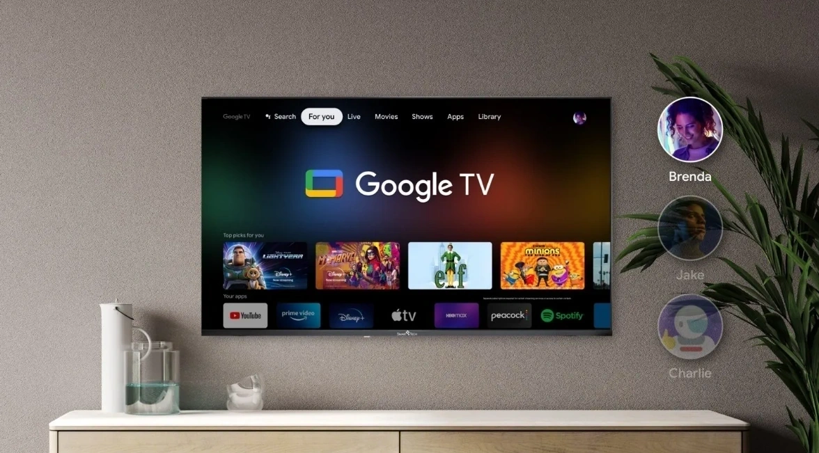 Tivi sử dụng hệ điều hành Google TV