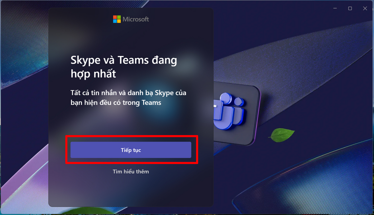 Cách bước chuyển dữ liệu Skype sang Microsoft Teams