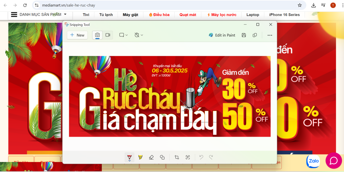 Chọn vùng muốn trích xuất văn bản trên hình ảnh