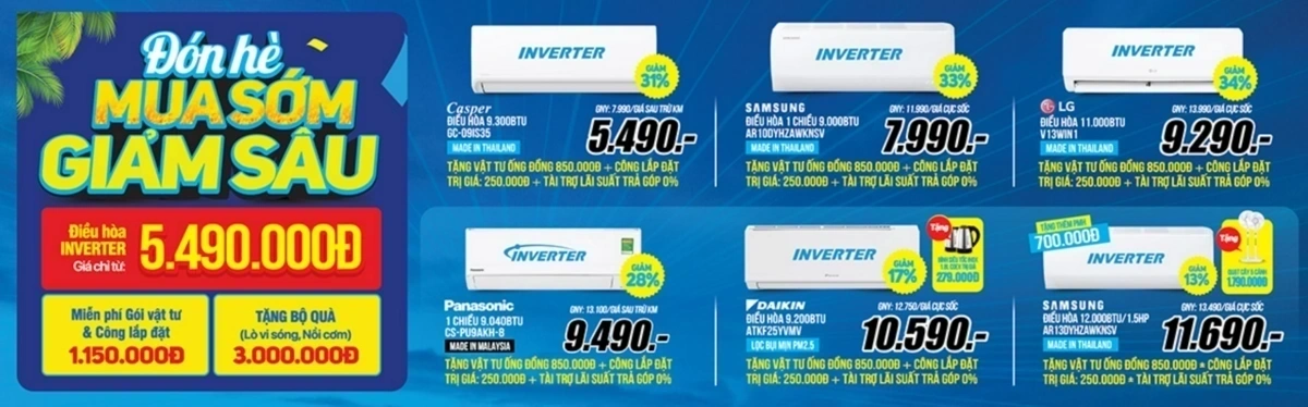 Cơn lốc quà to, mua điện máy không lo (-50%++)