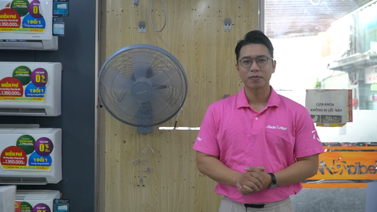 Công suất 55W – Làm mát nhanh, tản gió hiệu quả khắp không gian