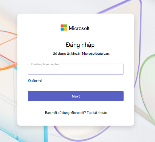 Đăng nhập và chuyển dữ liệu Skype sang Microsoft Teams