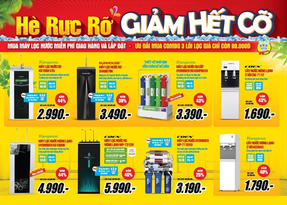Đồ gia dụng, đồ nhà bếp giảm sốc đến 13 triệu đồng