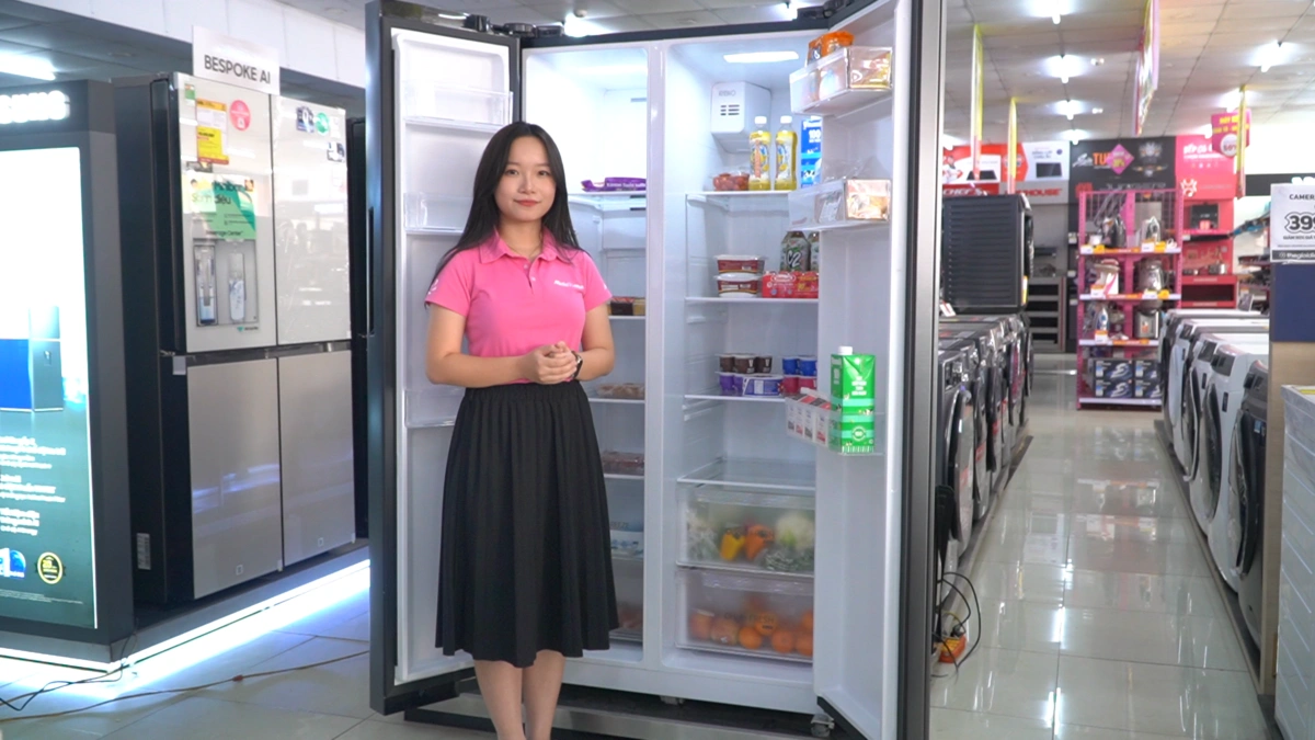 Dung tích 555L – Lựa chọn lý tưởng cho gia đình lớn