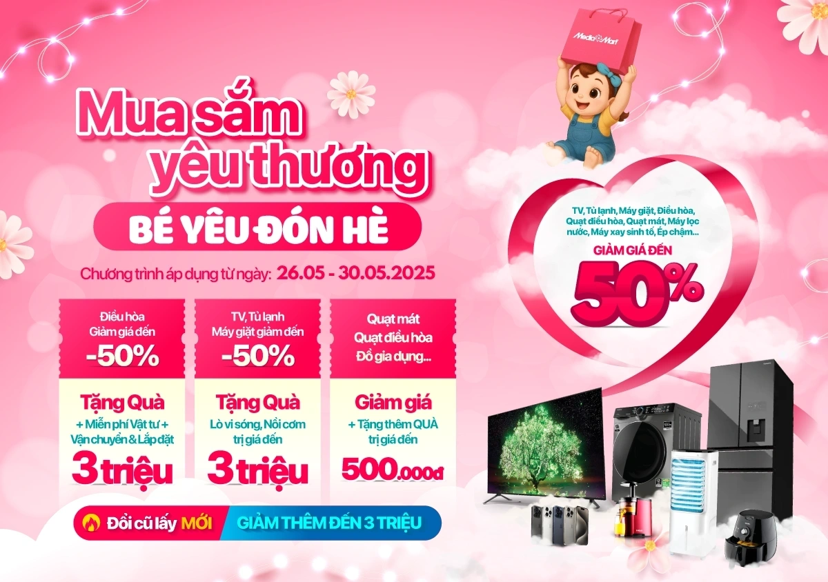 Mua sắm yêu thương, bé vui đón hè