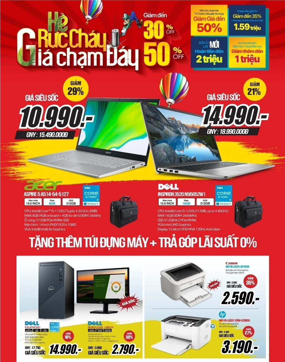 Nâng đời, lên chất - laptop, smartphone giảm đến 12 triệu