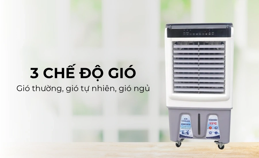 Quạt điều hòa Coex CA-7125A có 3 chế độ gió