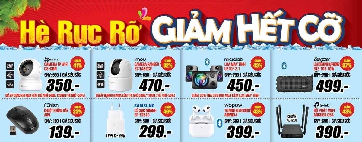Thiết bị văn phòng, phụ kiện, đồ công nghệ sale giá sốc, giảm đến 50%++