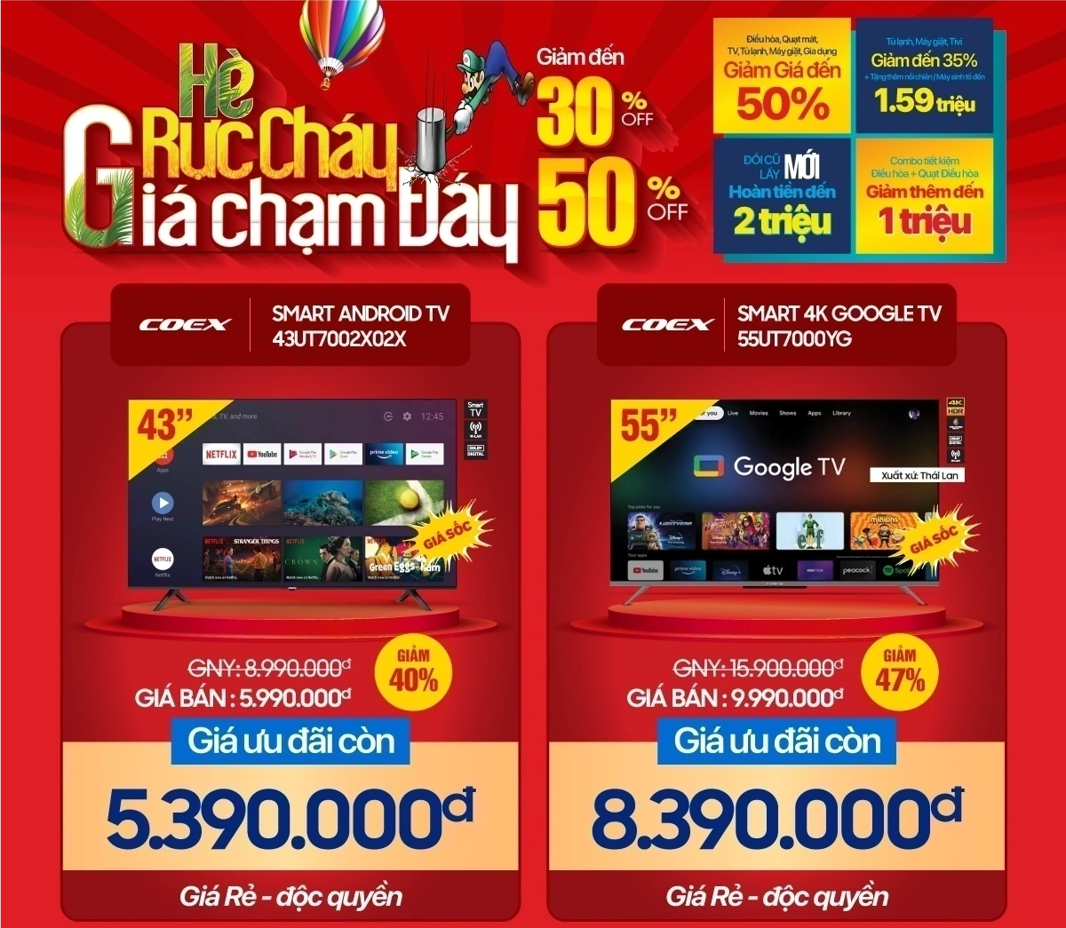 Tivi rõ nét, loa kéo rõ to, giá nhỏ chỉ từ