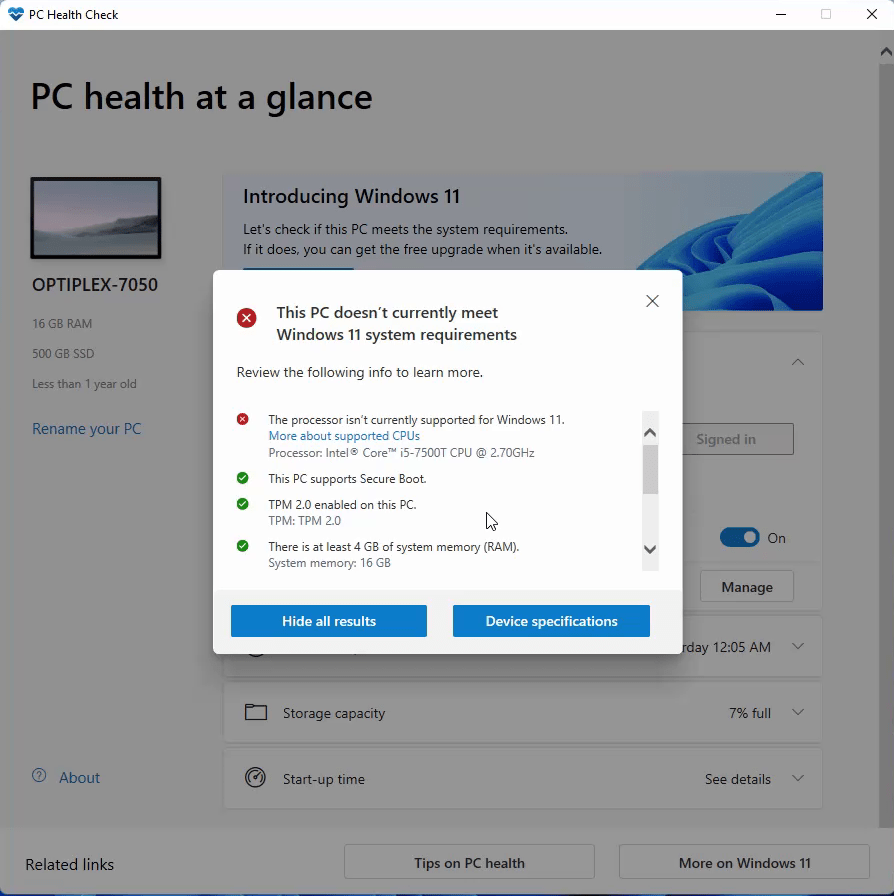Windows 11 khó tương thích với các thiết bị ra mắt trước 2018