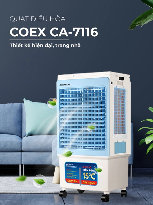 3. Quạt điều hòa Coex CA-7116