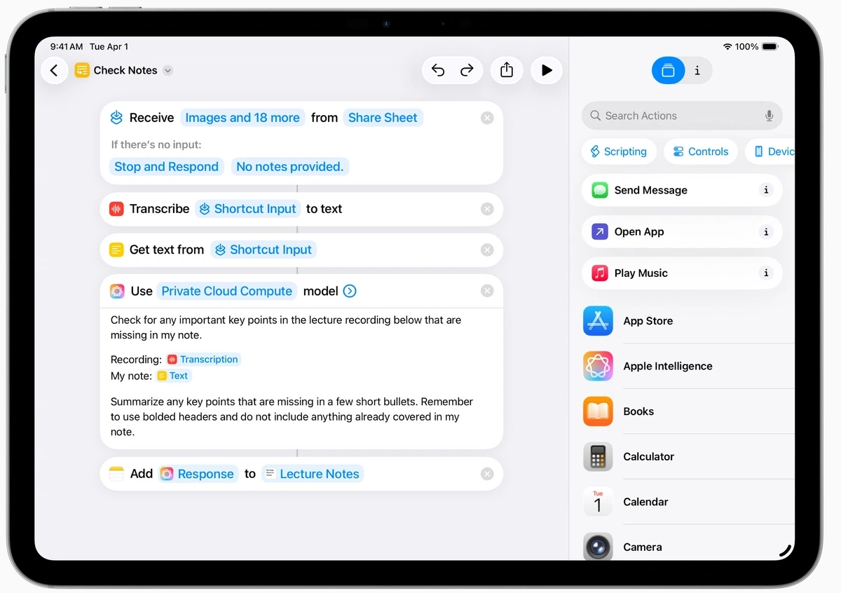 Apple Intelligence tích hợp sâu hơn trên iPadOS 26
