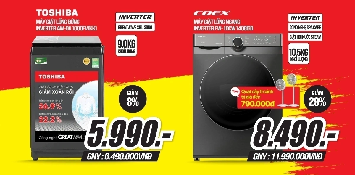 Cao điểm nắng nóng: Nhiệt càng cao, điều hòa, tủ lạnh, máy giặt giảm càng lớn 50%